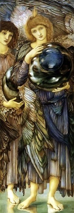 WikiOO.org - Enciklopedija dailės - Tapyba, meno kuriniai Edward Coley Burne-Jones - The Second Day of Creation