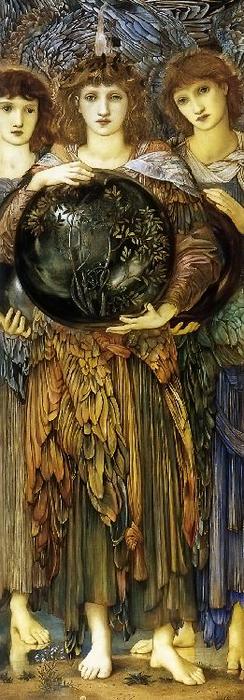 WikiOO.org - Enciklopedija dailės - Tapyba, meno kuriniai Edward Coley Burne-Jones - The Third Day of Creation