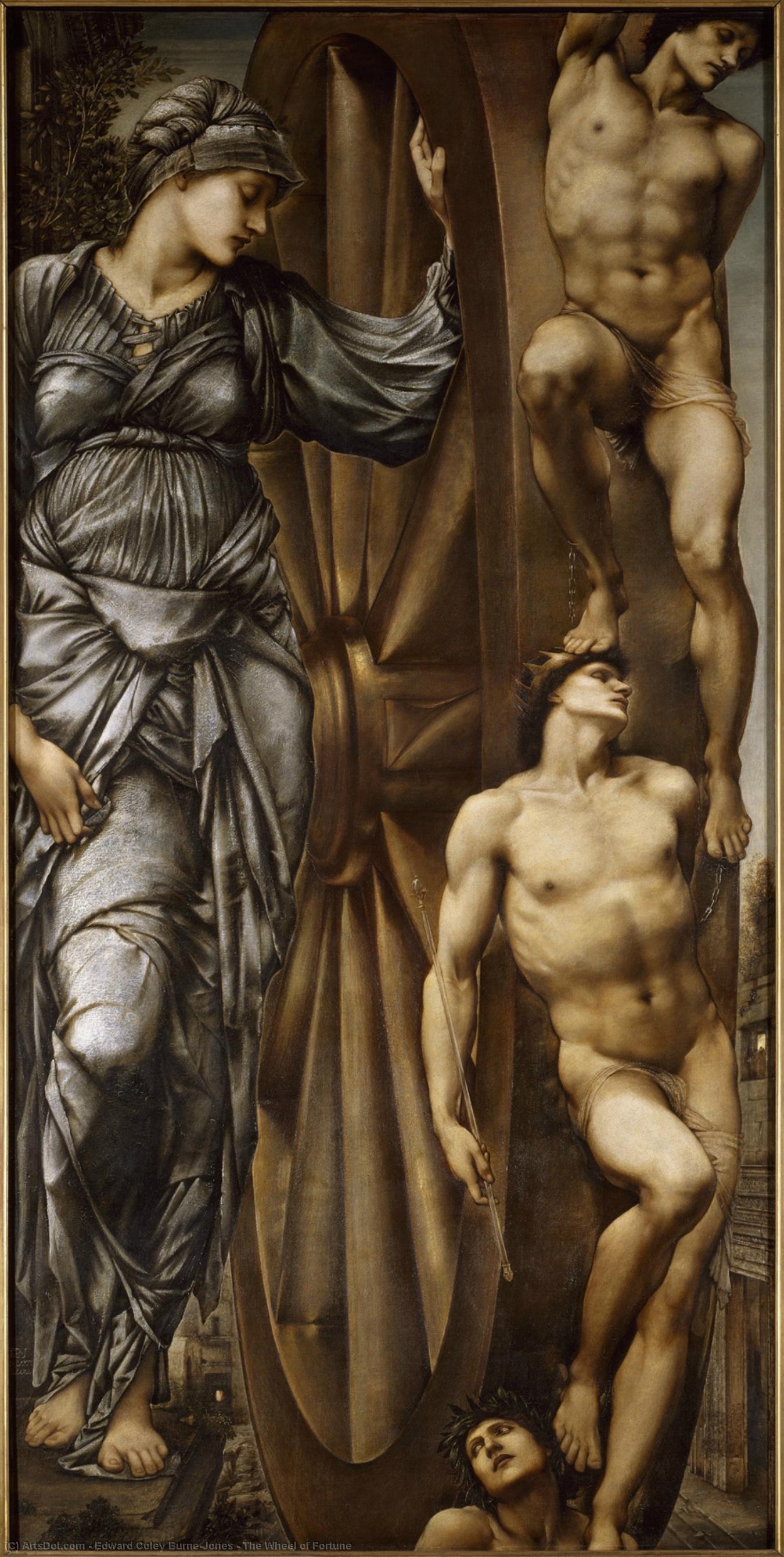 WikiOO.org - Encyclopedia of Fine Arts - Maleri, Artwork Edward Coley Burne-Jones - The Wheel of Fortune