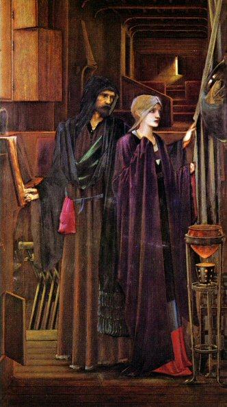 WikiOO.org - אנציקלופדיה לאמנויות יפות - ציור, יצירות אמנות Edward Coley Burne-Jones - The Wizard