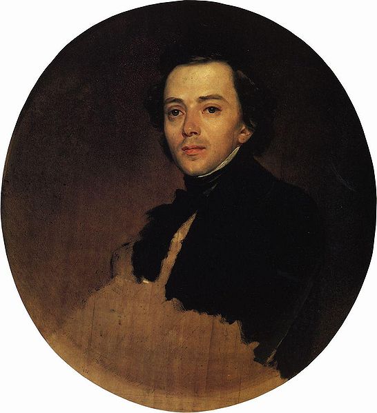WikiOO.org - Encyclopedia of Fine Arts - Lukisan, Artwork Karl Pavlovich Bryullov - Portrait aktera VV Samoylova