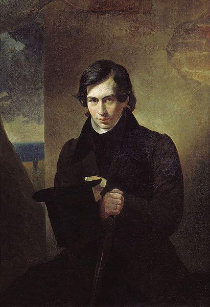WikiOO.org - Encyclopedia of Fine Arts - Maleri, Artwork Karl Pavlovich Bryullov - Portrait of Nestor Kukolnik