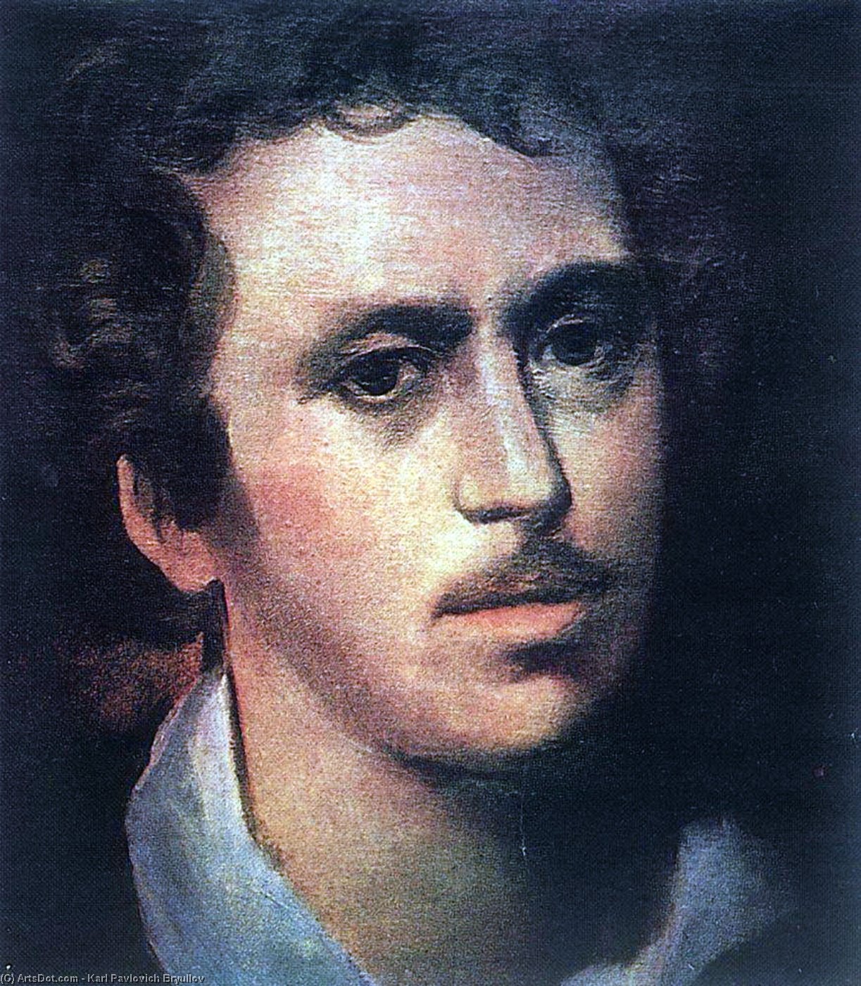 Wikioo.org - สารานุกรมวิจิตรศิลป์ - จิตรกรรม Karl Pavlovich Bryullov - Self-portrait 2