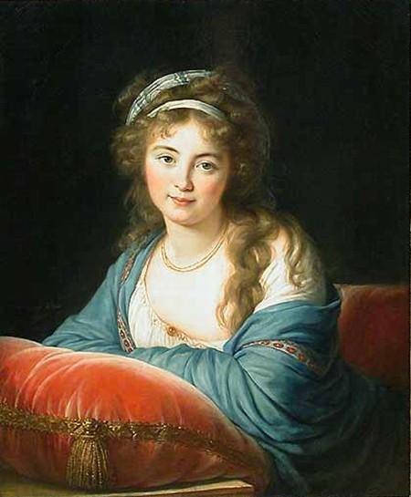 WikiOO.org - Encyclopedia of Fine Arts - Målning, konstverk Elisabeth-Louise Vigée-Lebrun - Countess Skavronskaia