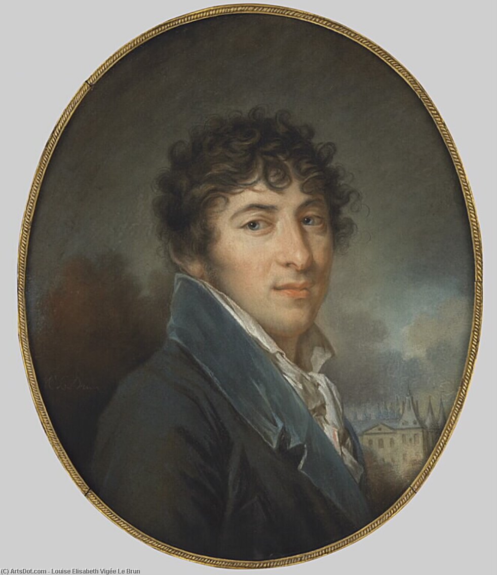WikiOO.org - Encyclopedia of Fine Arts - Lukisan, Artwork Elisabeth-Louise Vigée-Lebrun - Portrait of Count Fries Moriz