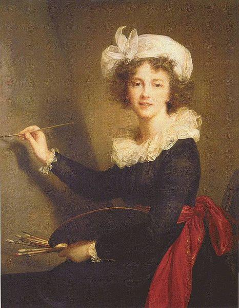 Wikioo.org - The Encyclopedia of Fine Arts - Painting, Artwork by Elisabeth-Louise Vigée-Lebrun - Self-portrait 1