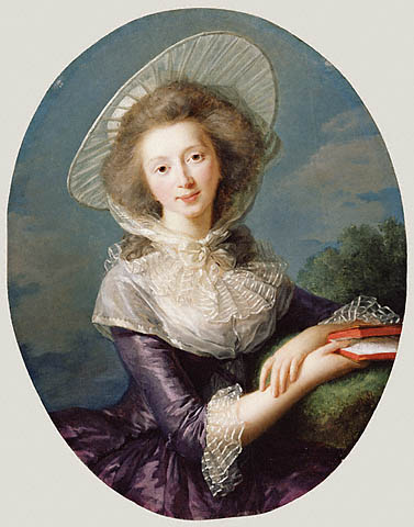 Wikioo.org - The Encyclopedia of Fine Arts - Painting, Artwork by Elisabeth-Louise Vigée-Lebrun - The Vicomtesse de Vaudreuil