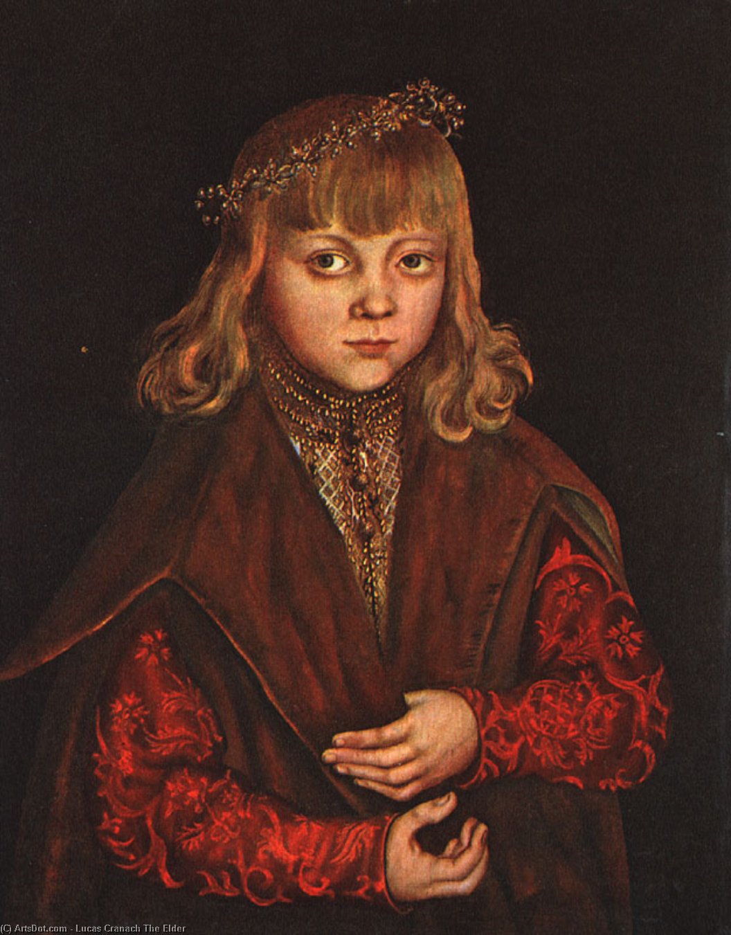 Wikioo.org - The Encyclopedia of Fine Arts - Painting, Artwork by Lucas Cranach The Elder - A Prince of Saxony