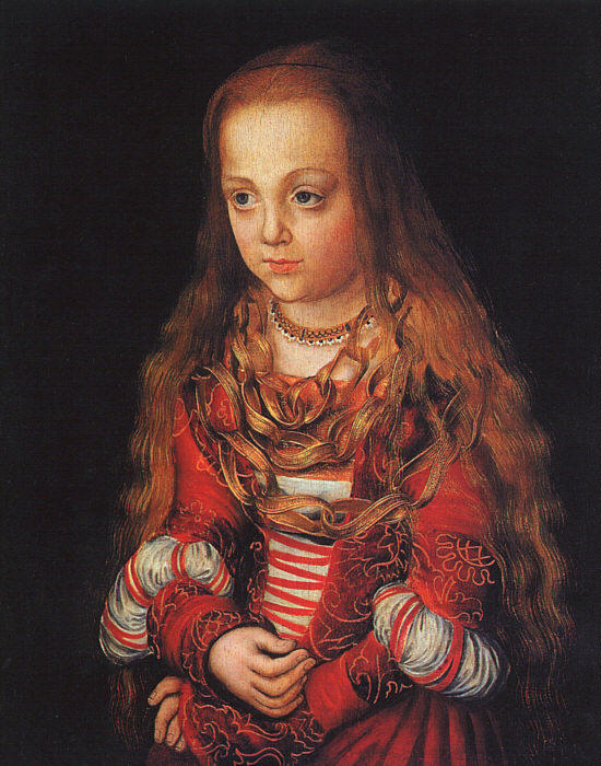 Wikioo.org - The Encyclopedia of Fine Arts - Painting, Artwork by Lucas Cranach The Elder - A Princess of Saxony