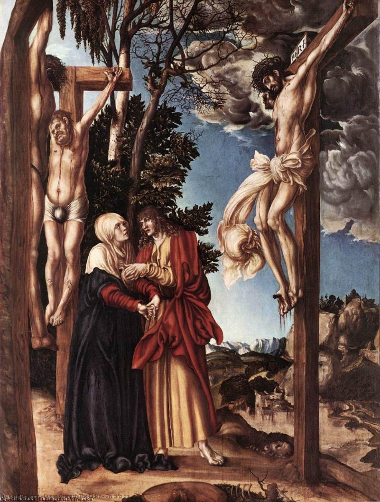 Wikoo.org - موسوعة الفنون الجميلة - اللوحة، العمل الفني Lucas Cranach The Elder - Crucifixion
