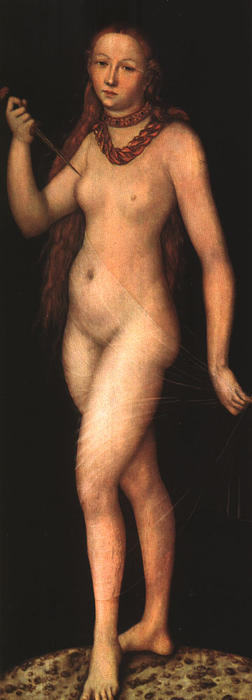 WikiOO.org - Encyclopedia of Fine Arts - Maleri, Artwork Lucas Cranach The Elder - Lucretia 1