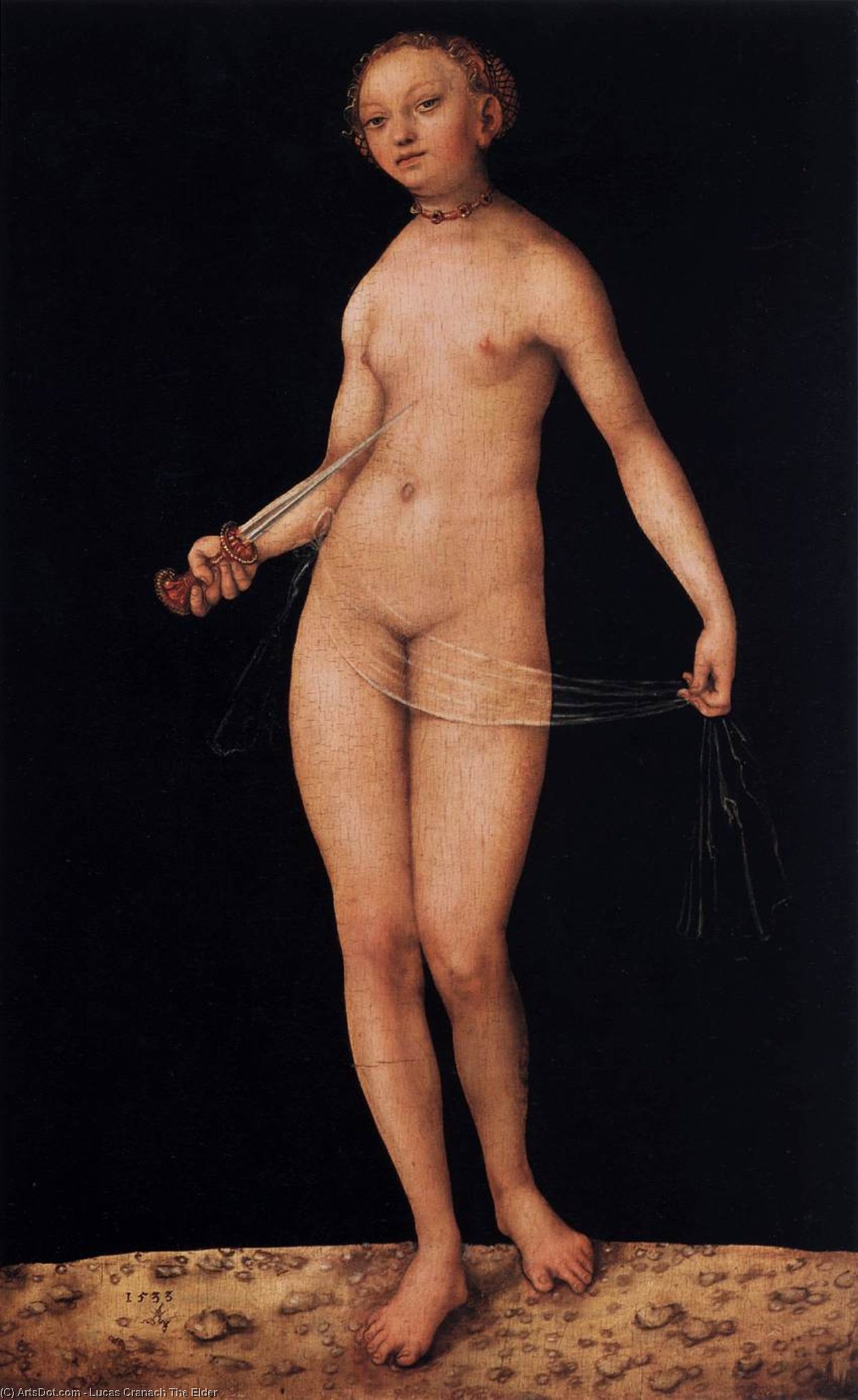 Wikioo.org – L'Encyclopédie des Beaux Arts - Peinture, Oeuvre de Lucas Cranach The Elder - Lucrèce
