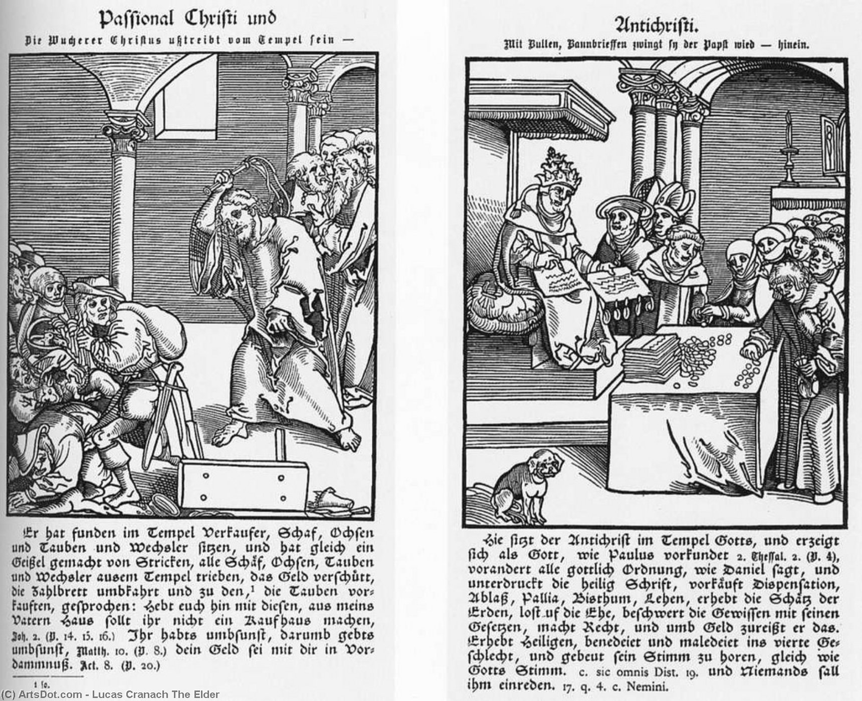 WikiOO.org - Enciclopédia das Belas Artes - Pintura, Arte por Lucas Cranach The Elder - Passions of Christ and Antichrist