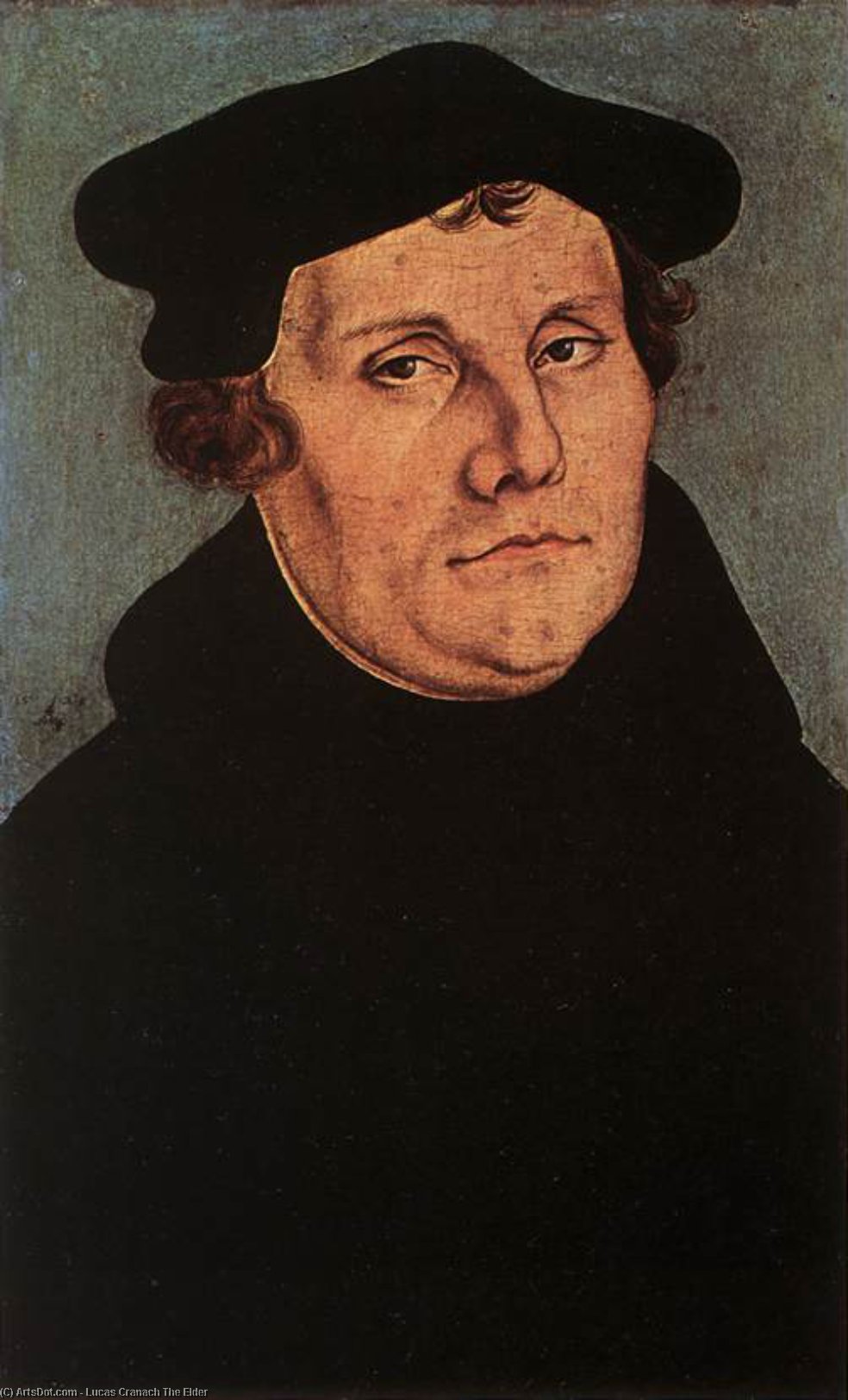 WikiOO.org – 美術百科全書 - 繪畫，作品 Lucas Cranach The Elder - 马丁·路德的肖像