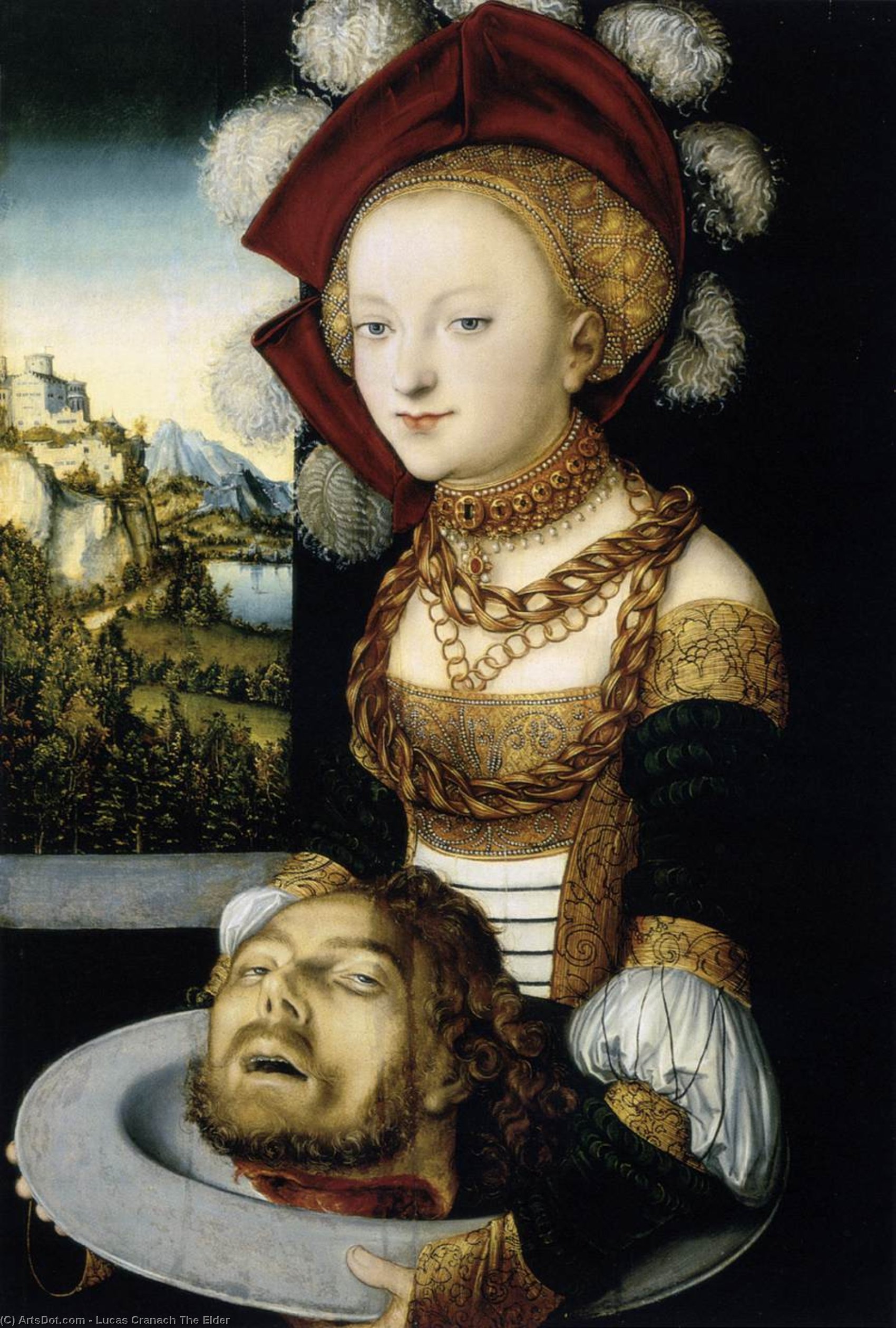 Wikioo.org - The Encyclopedia of Fine Arts - Painting, Artwork by Lucas Cranach The Elder - Salome