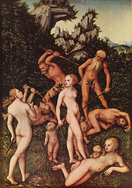 Wikioo.org - The Encyclopedia of Fine Arts - Painting, Artwork by Lucas Cranach The Elder - The Close of the Silver Age