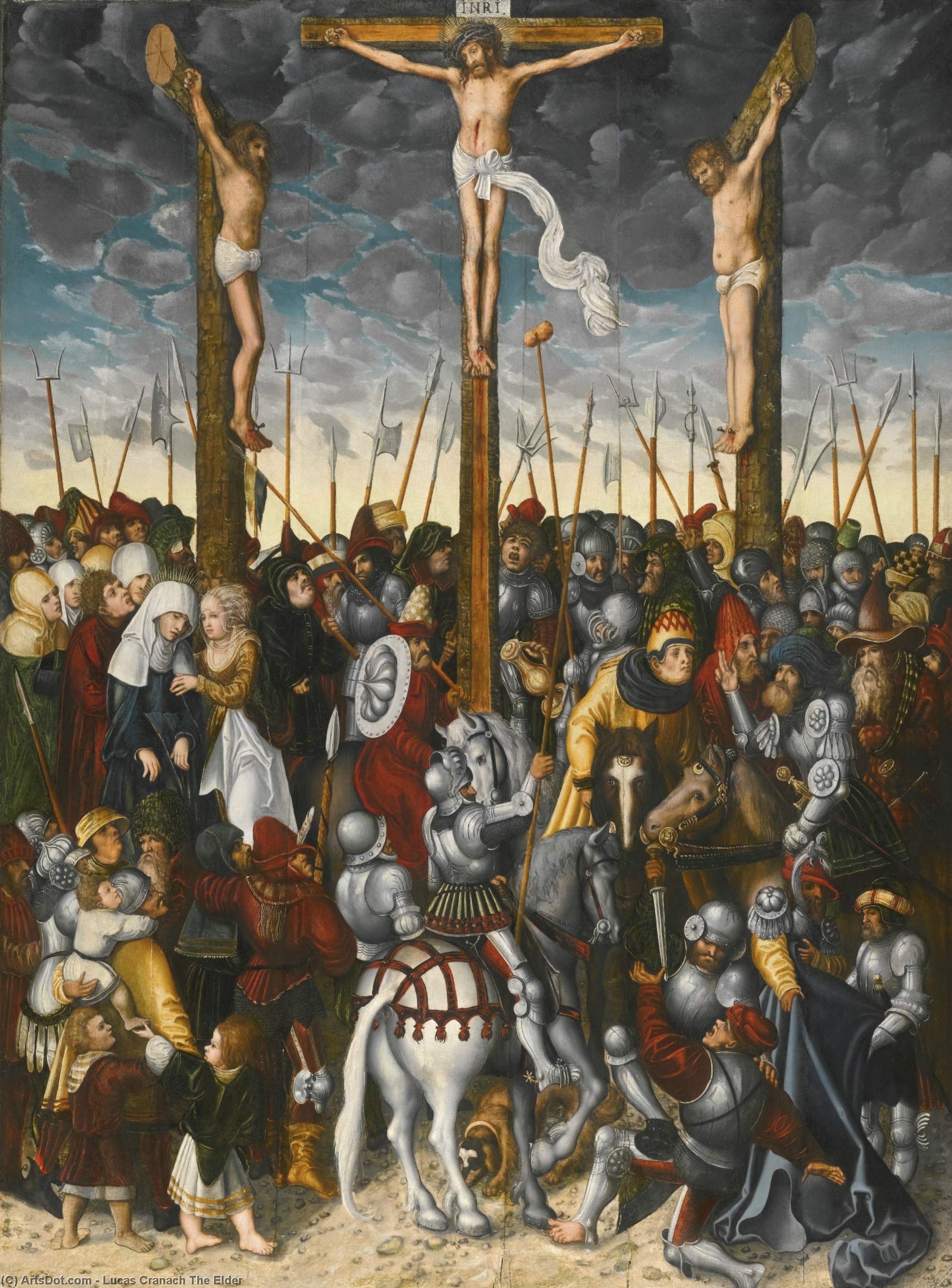 Wikioo.org - The Encyclopedia of Fine Arts - Painting, Artwork by Lucas Cranach The Elder - The Crucifixion