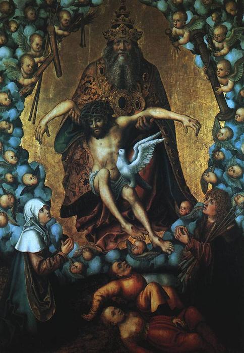 WikiOO.org – 美術百科全書 - 繪畫，作品 Lucas Cranach The Elder - 三位一体