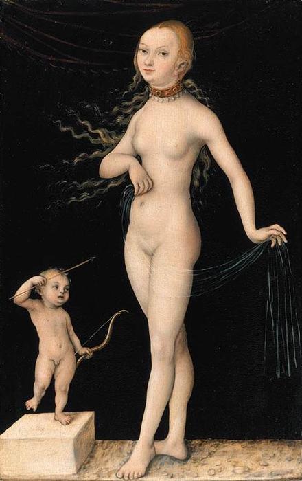 Wikioo.org - The Encyclopedia of Fine Arts - Painting, Artwork by Lucas Cranach The Elder - Venus and Cupid 3