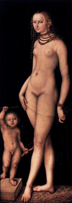 Wikioo.org - The Encyclopedia of Fine Arts - Painting, Artwork by Lucas Cranach The Elder - Venus and Cupid