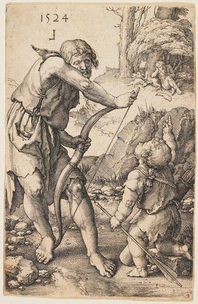 Wikioo.org - The Encyclopedia of Fine Arts - Painting, Artwork by Lucas Van Leyden - Lamech and Cain