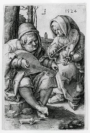 Wikioo.org - The Encyclopedia of Fine Arts - Painting, Artwork by Lucas Van Leyden - The Musicians