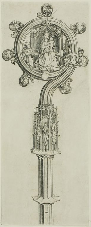 Wikioo.org - The Encyclopedia of Fine Arts - Painting, Artwork by Martin Schongauer - Bishop's Crosier