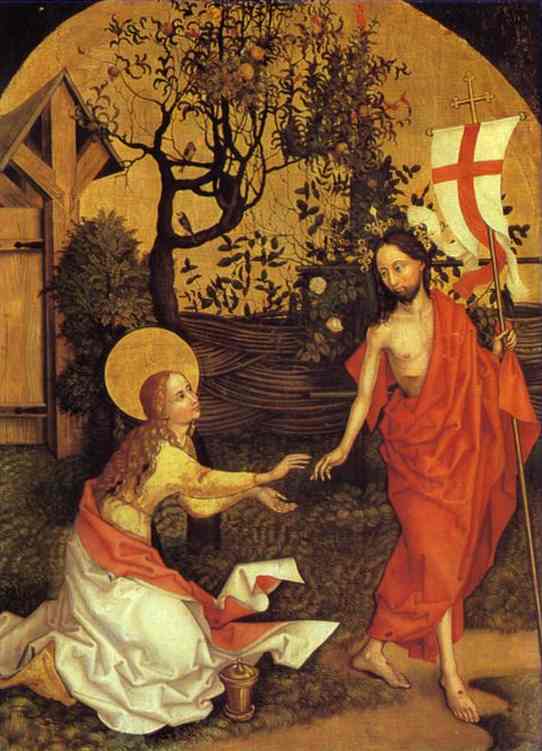 Wikioo.org - The Encyclopedia of Fine Arts - Painting, Artwork by Martin Schongauer - Noli me tangere