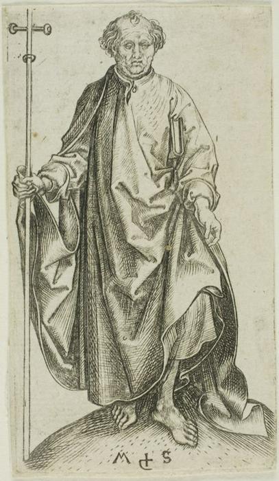 WikiOO.org - Encyclopedia of Fine Arts - Lukisan, Artwork Martin Schongauer - St philip