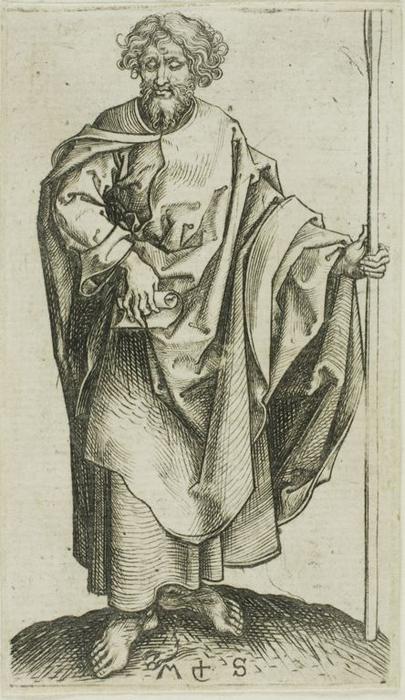 Wikioo.org - สารานุกรมวิจิตรศิลป์ - จิตรกรรม Martin Schongauer - St. thomas