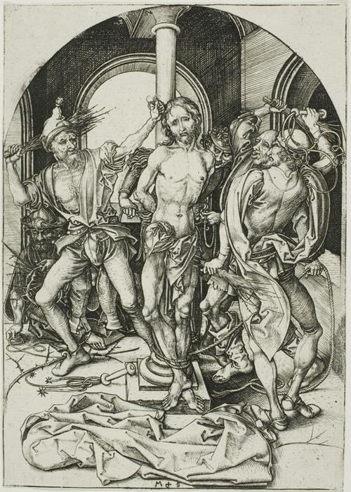 Wikioo.org - The Encyclopedia of Fine Arts - Painting, Artwork by Martin Schongauer - The Flagellation