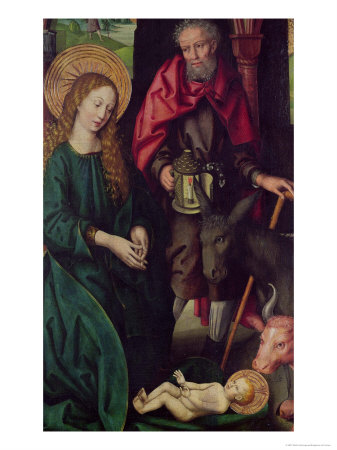Wikioo.org - The Encyclopedia of Fine Arts - Painting, Artwork by Martin Schongauer - The Nativity 3