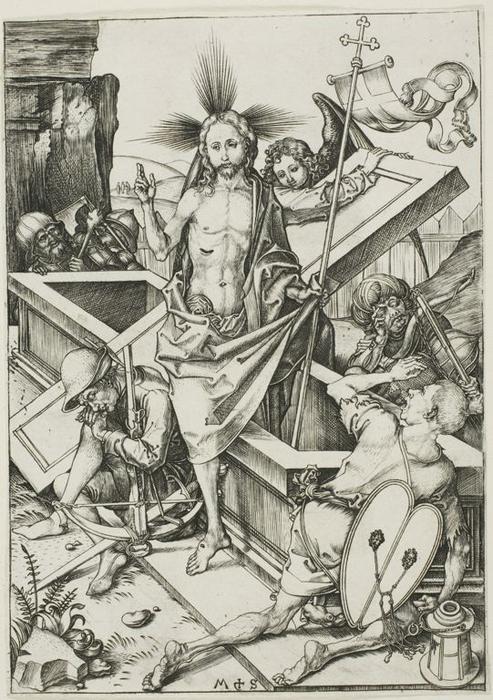 WikiOO.org - دایره المعارف هنرهای زیبا - نقاشی، آثار هنری Martin Schongauer - The Resurrection