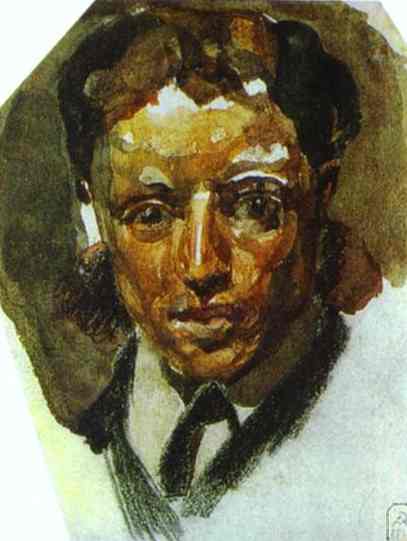 Wikioo.org - The Encyclopedia of Fine Arts - Painting, Artwork by Mikhail Vrubel - Self-Portrait 1