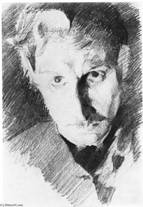 Wikioo.org – L'Enciclopedia delle Belle Arti - Pittura, Opere di Mikhail Vrubel - Self-Portrait 4