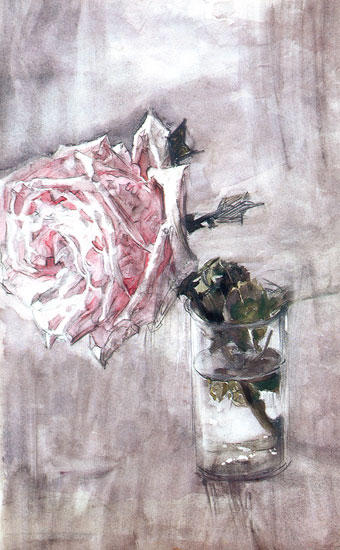 Wikioo.org – La Enciclopedia de las Bellas Artes - Pintura, Obras de arte de Mikhail Vrubel - el rose
