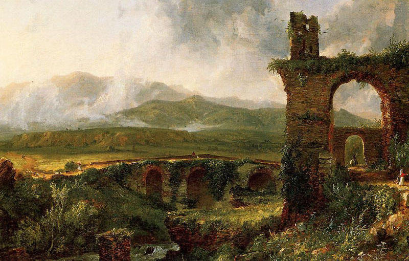 Wikioo.org - The Encyclopedia of Fine Arts - Painting, Artwork by Thomas Cole - A View near Tivoli (Morning)