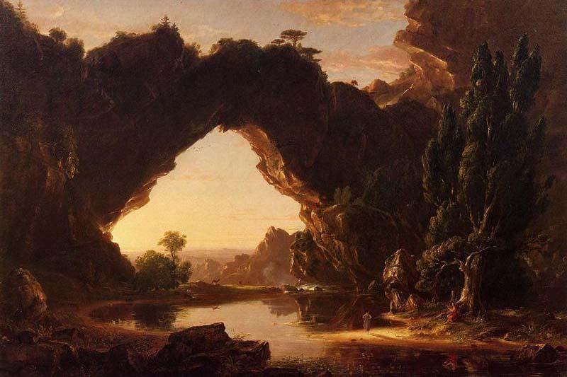 Wikioo.org - The Encyclopedia of Fine Arts - Painting, Artwork by Thomas Cole - An Evening in Arcadia