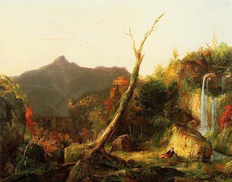 Wikioo.org - The Encyclopedia of Fine Arts - Painting, Artwork by Thomas Cole - Autumn Landscape (Mount Chocorua)