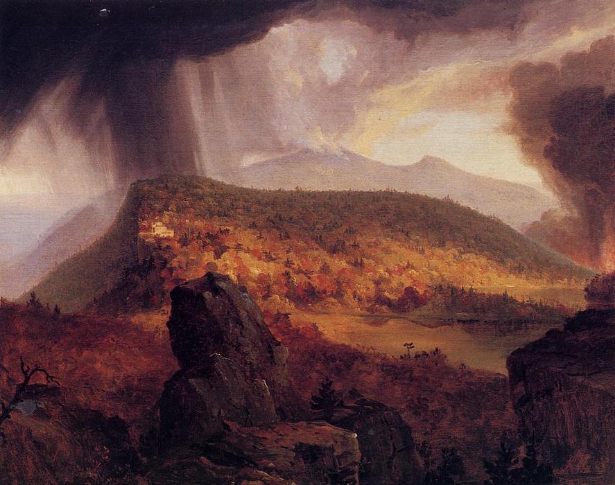 Wikioo.org - The Encyclopedia of Fine Arts - Painting, Artwork by Thomas Cole - Catskill Mountain House, The Four Elements