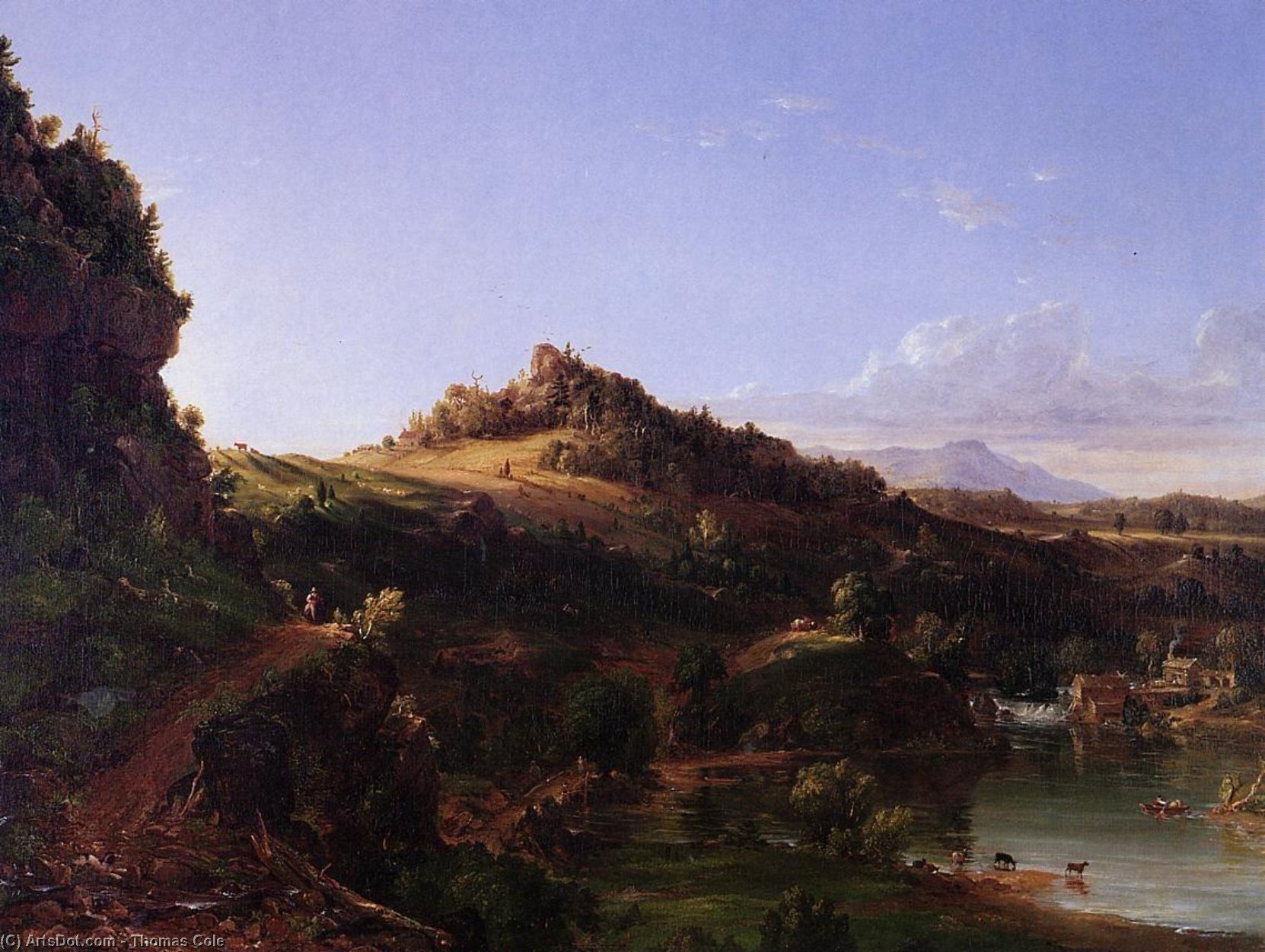 Wikioo.org - The Encyclopedia of Fine Arts - Painting, Artwork by Thomas Cole - Catskill Scenery