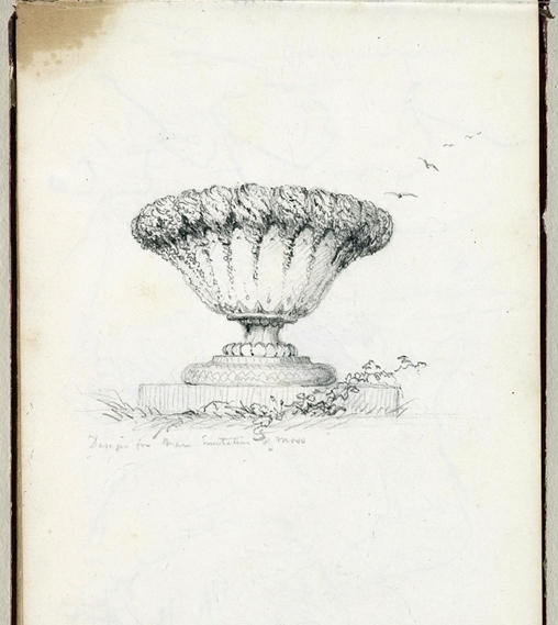 WikiOO.org - Encyclopedia of Fine Arts - Lukisan, Artwork Thomas Cole - Design for a Vase with Imitation of Moss