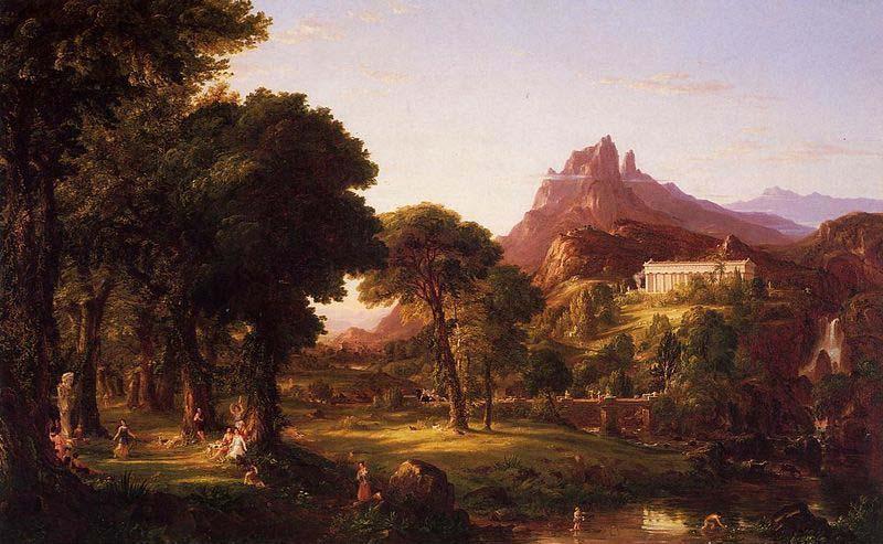 Wikioo.org - The Encyclopedia of Fine Arts - Painting, Artwork by Thomas Cole - Dream of Arcadia