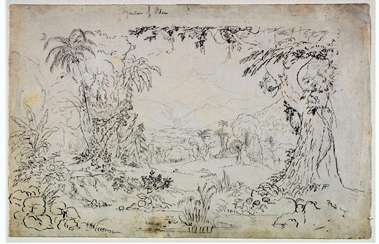 WikiOO.org - Encyclopedia of Fine Arts - Lukisan, Artwork Thomas Cole - Garden of Eden