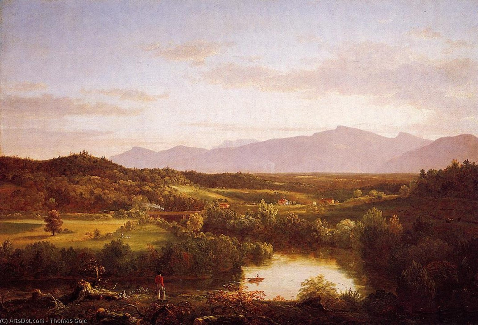 Wikioo.org - The Encyclopedia of Fine Arts - Painting, Artwork by Thomas Cole - River in the Catskills