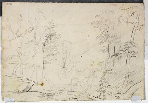 WikiOO.org - Encyclopedia of Fine Arts - Målning, konstverk Thomas Cole - Road Through a Wood