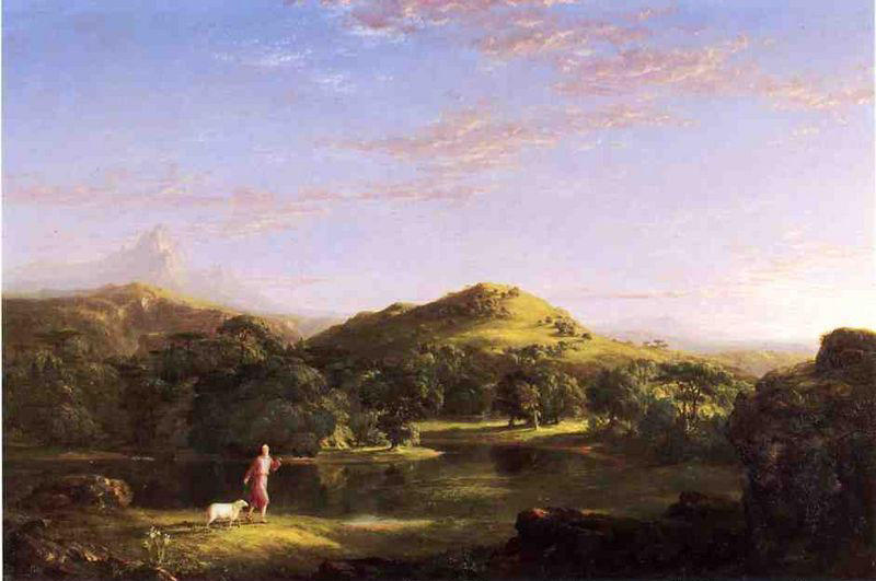 Wikioo.org - The Encyclopedia of Fine Arts - Painting, Artwork by Thomas Cole - The Good Shepherd