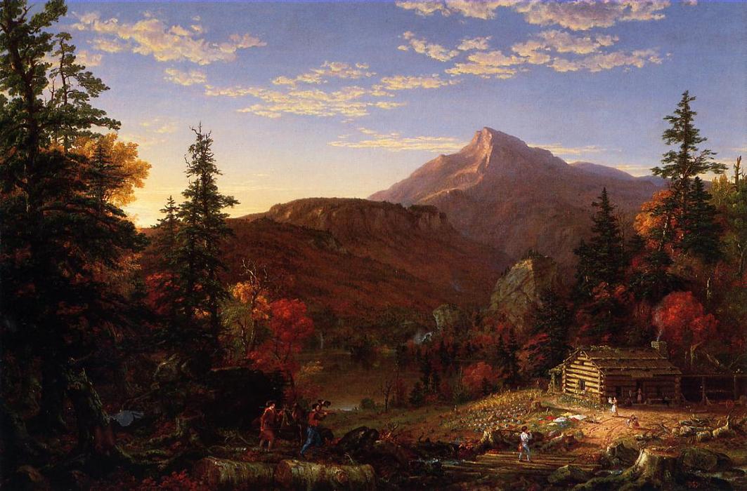 Wikioo.org - The Encyclopedia of Fine Arts - Painting, Artwork by Thomas Cole - The Hunter s Return