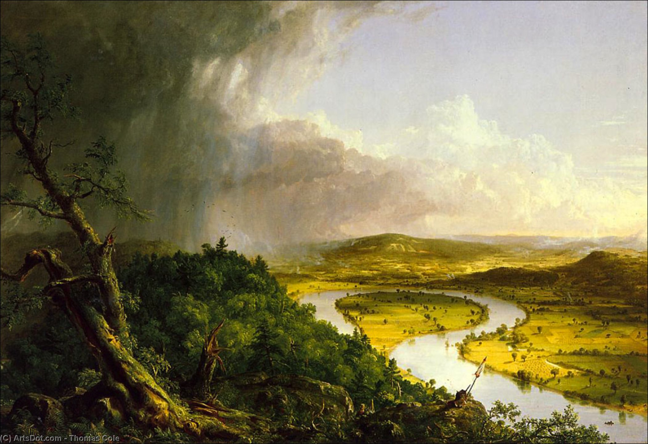 Wikioo.org - The Encyclopedia of Fine Arts - Painting, Artwork by Thomas Cole - The Oxbow