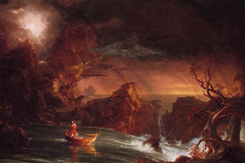Wikioo.org - The Encyclopedia of Fine Arts - Painting, Artwork by Thomas Cole - The Voyage of Life, Manhood I